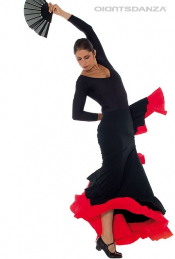 Jupe flamenco à double volants